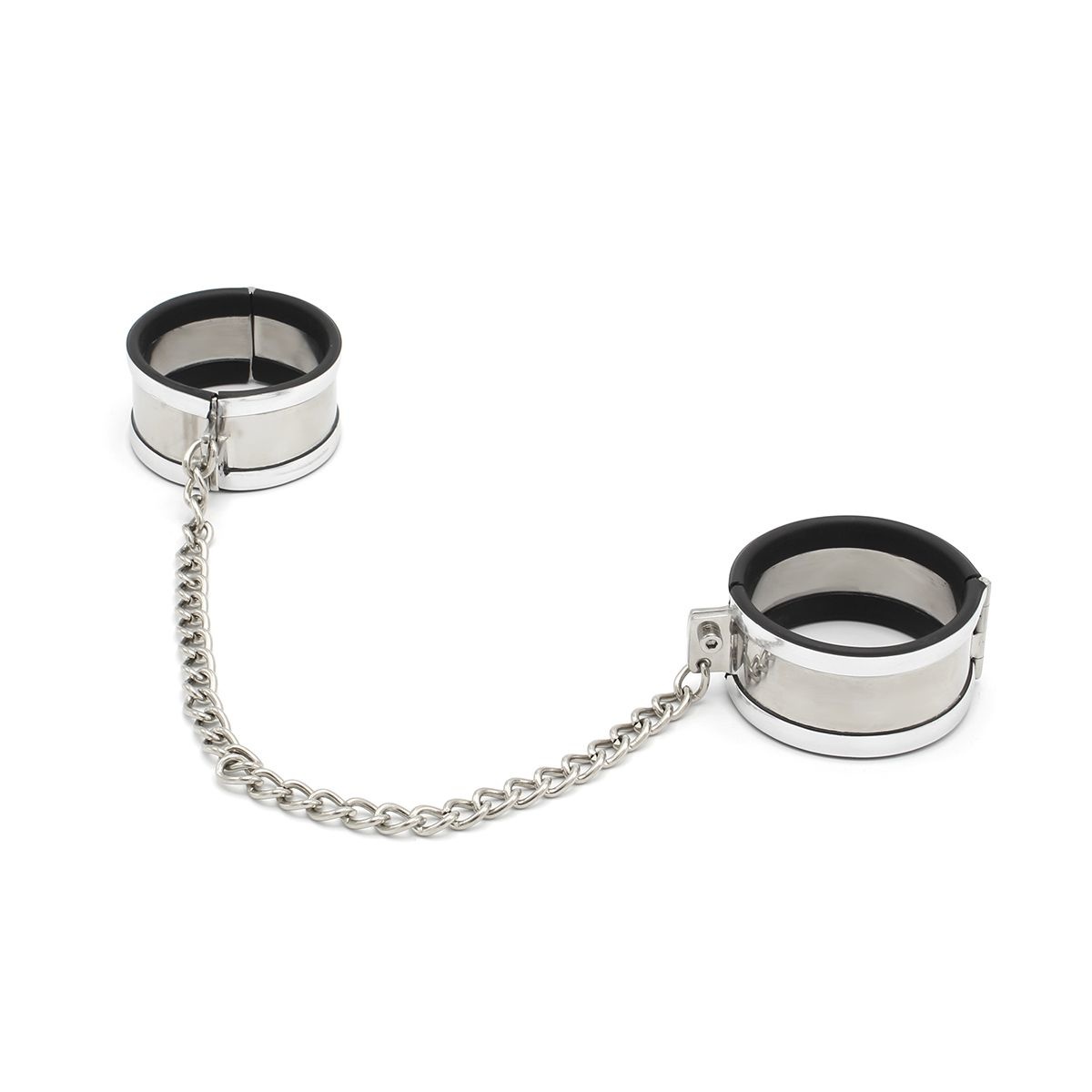 Stainless Steel Collar & Cuff Set | Handcuffs Size L & M