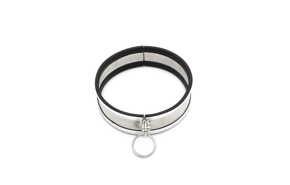 Edelstahl-Halsband- und Fesselset | Handschellen Größe L & M