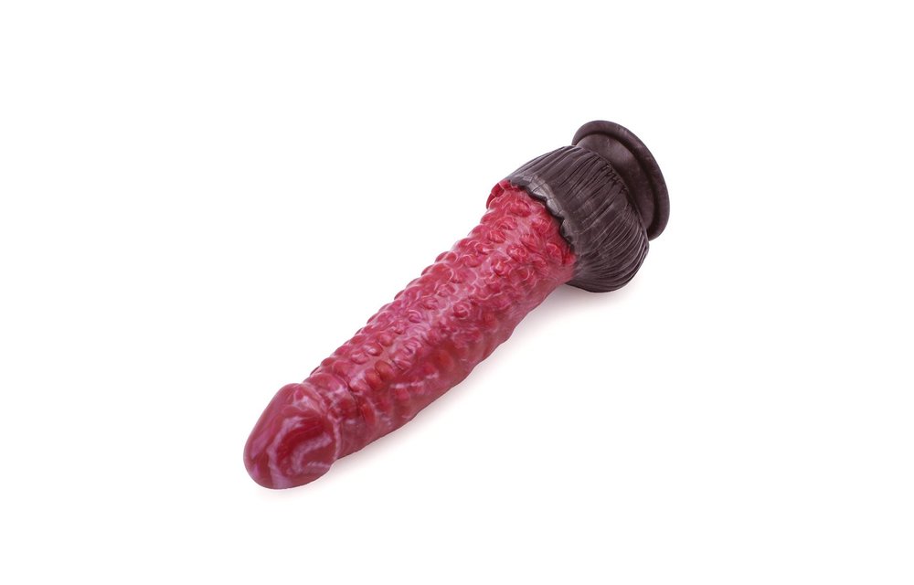 Monstar Fantasy Beast Red/Black 22 cm Dildo – Medical Grade Silicone