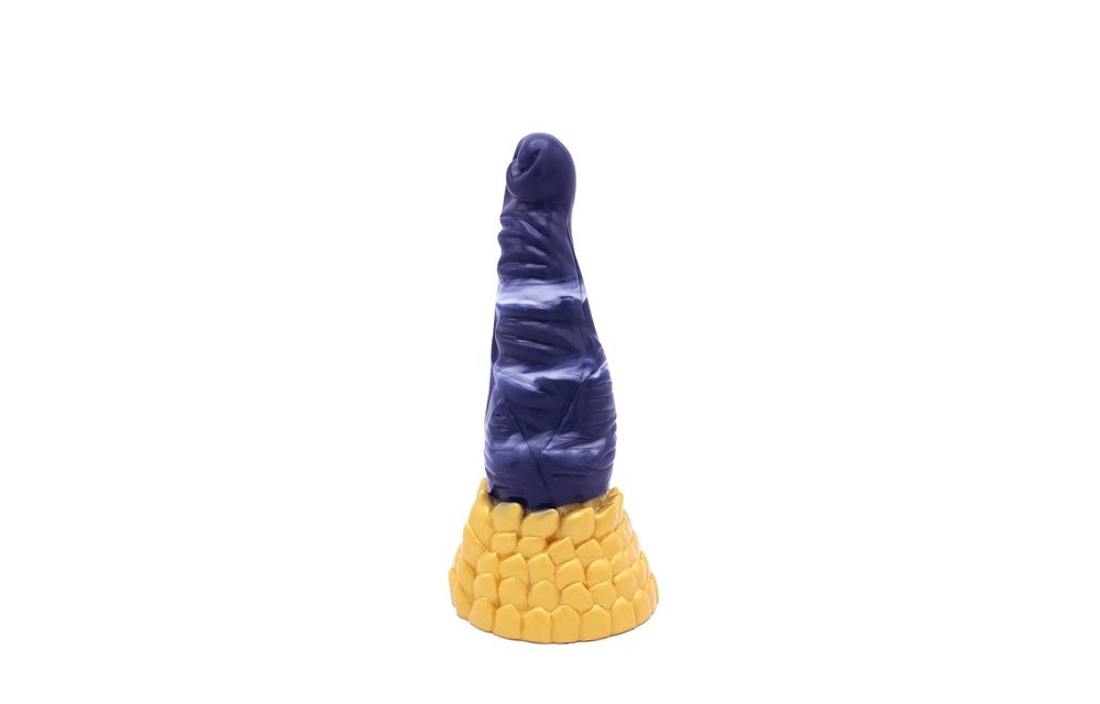 Monstar Fantasy Beast Gold Blue Dildo 21.5 cm | Medical Silicone