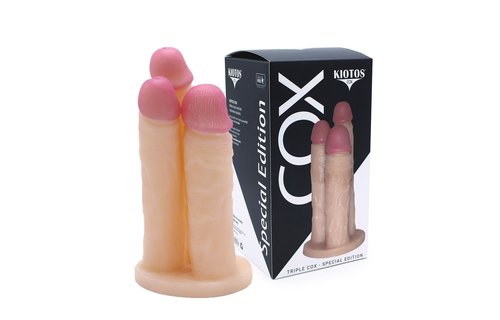Kiotos Tripple COX Dildo 23,5 cm – Drei realistische Spitzen