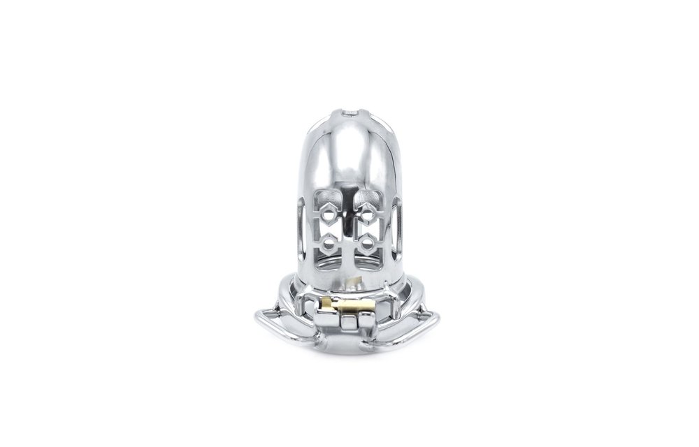 Steel Chastity Cage with Belt & Ball Separator – Strong & Secure