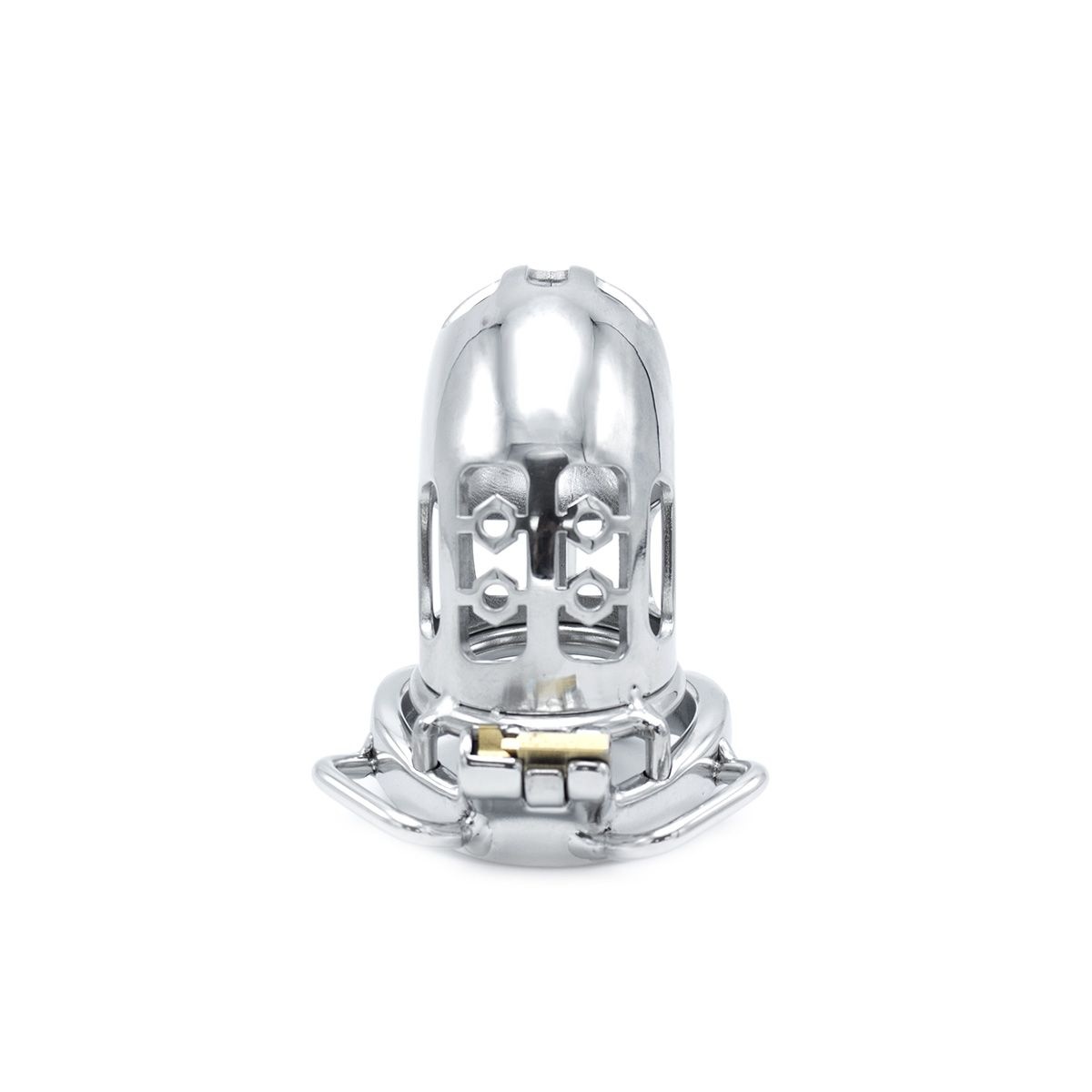 Steel Chastity Cage with Belt & Ball Separator – Strong & Secure