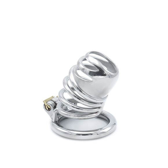 Modern stainless steel chastity device | 65 mm closure