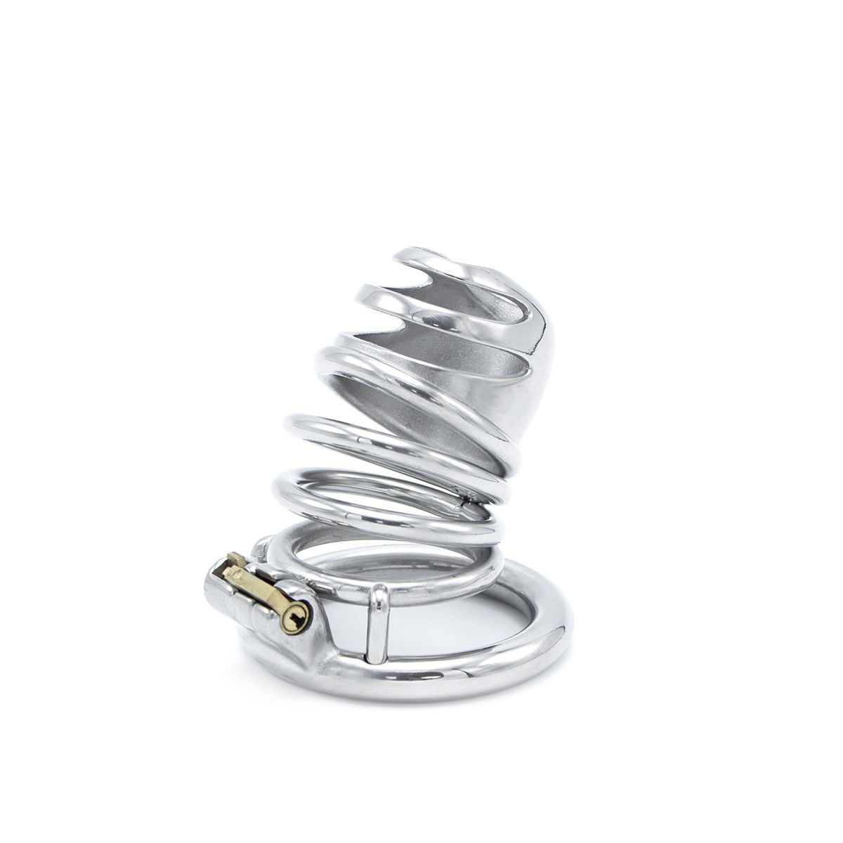 Modern stainless steel chastity device | 65 mm closure