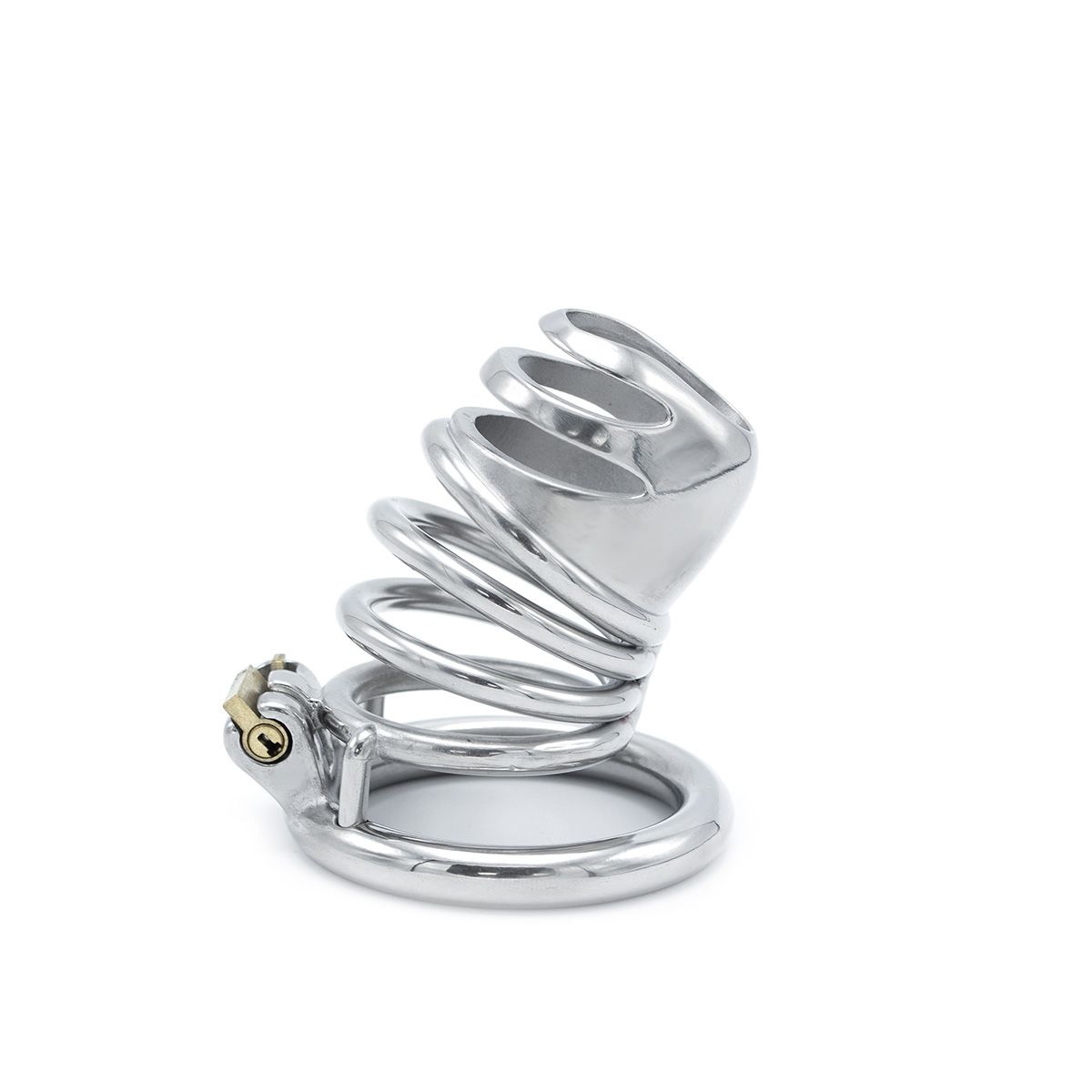 Modern stainless steel chastity device | 65 mm closure