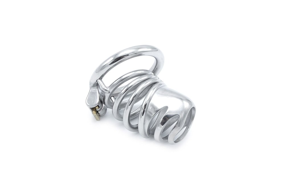 Modern stainless steel chastity device | 65 mm closure