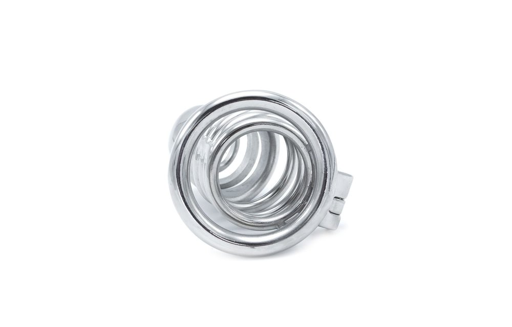 Modern stainless steel chastity device | 65 mm closure