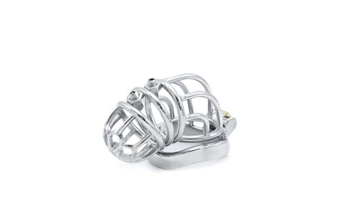 Chastity Device Curve Torture | Stainless Steel BDSM Cage