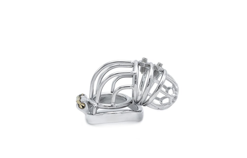 Chastity Device Curve Torture | Stainless Steel BDSM Cage