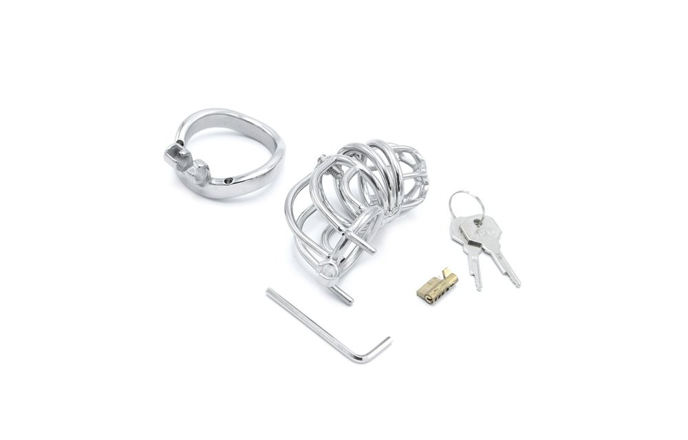 Kuisheid Apparaat Curve Marteling | Roestvrij Staal BDSM Cage