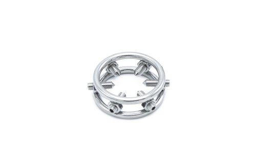 Eikel Cockring met Spikes | Stalen Pijnring voor Durfstenen