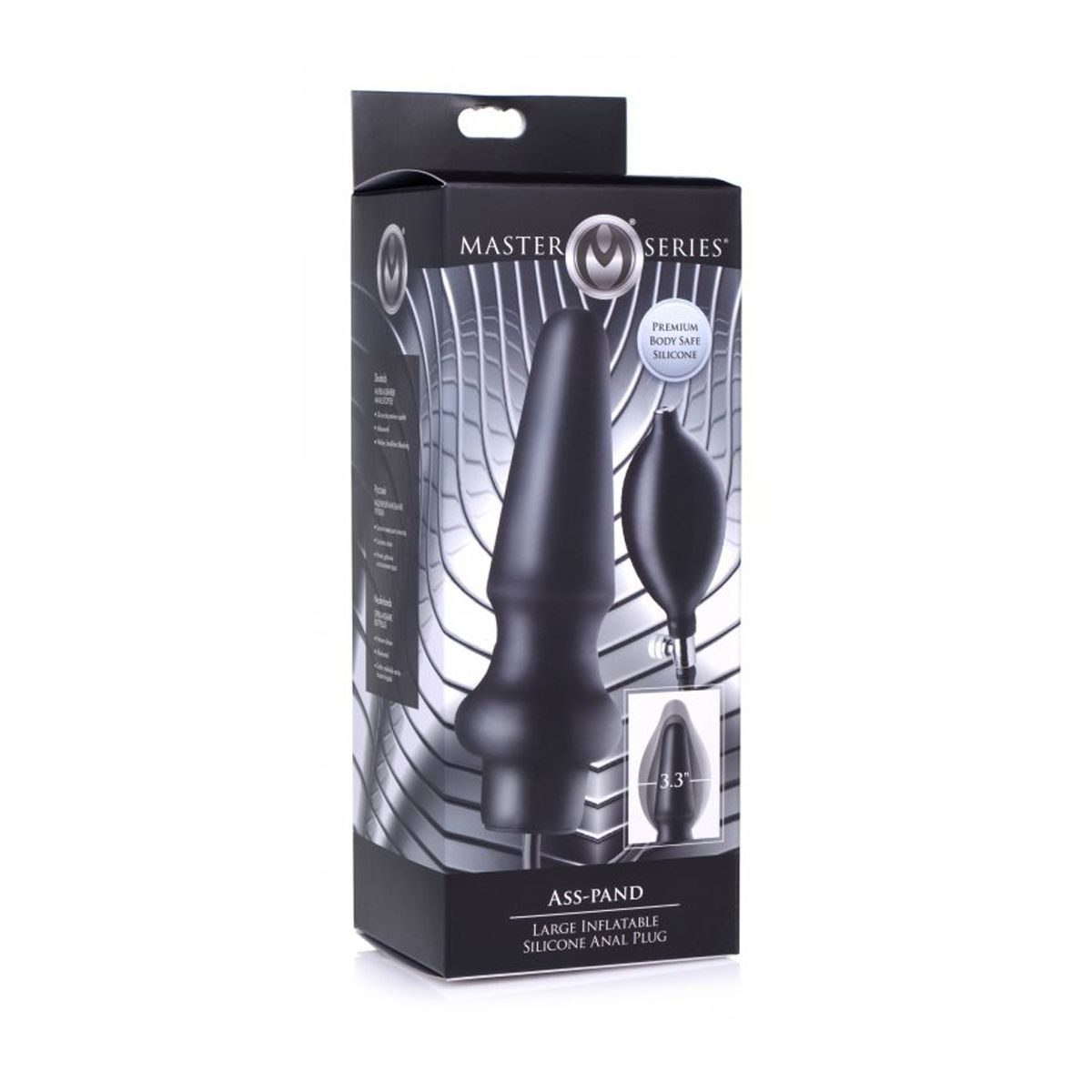 Aufblasbarer Buttplug Silikon Ass-Pand Large
