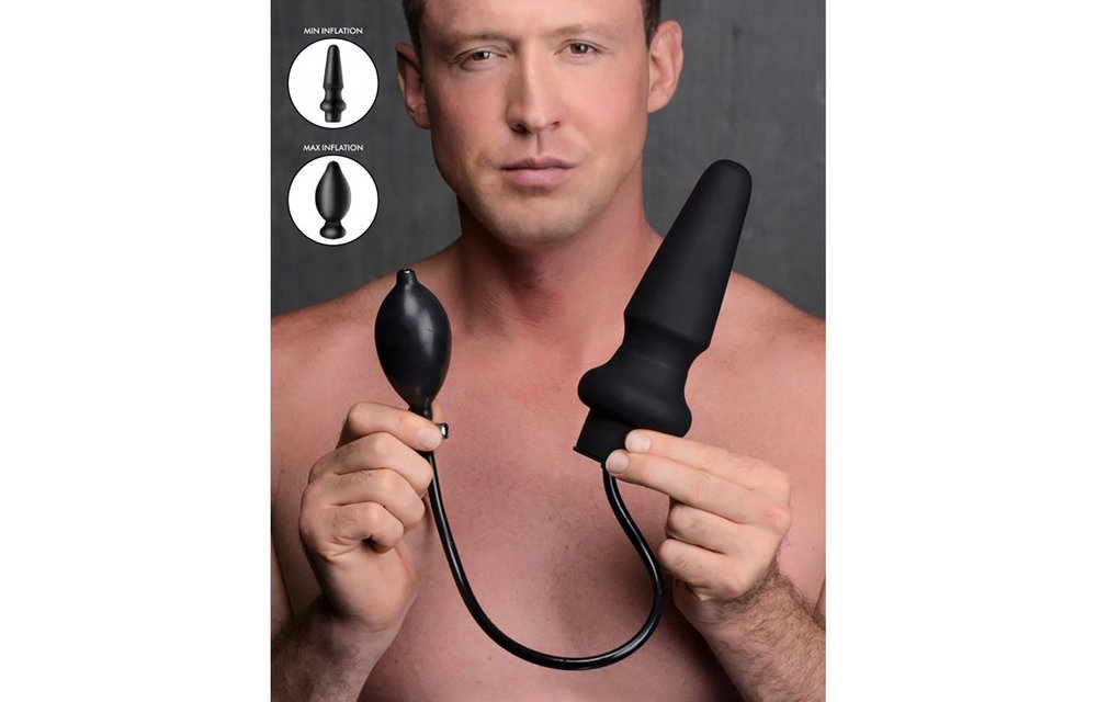 Aufblasbarer Buttplug Silikon Ass-Pand 19,5 cm | Komfort & Vergnügen