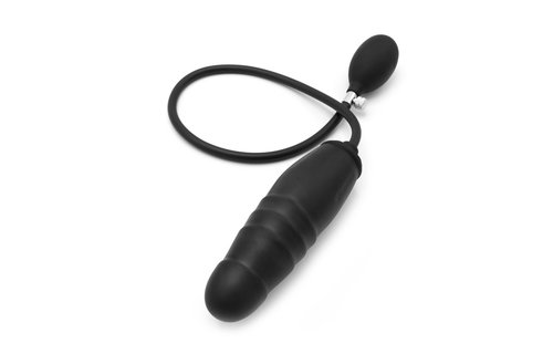 Inflatable Dildo 15 cm | Large Ribbed Rings & Waterproof