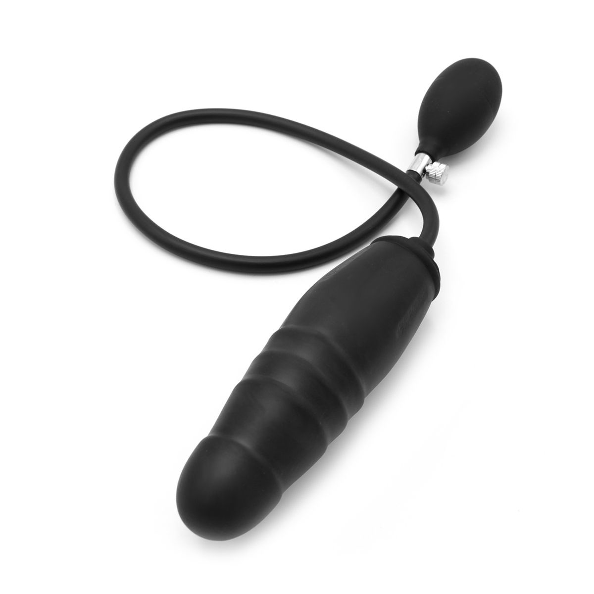 Opblaasbare Dildo 15 cm | Grote Geribbelde Ringen & Waterdicht