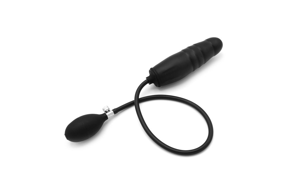 Opblaasbare Dildo 15 cm | Grote Geribbelde Ringen & Waterdicht