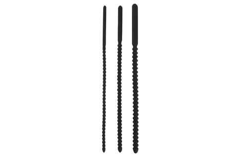 Urethral Sound Set Silikon mit Gewinde