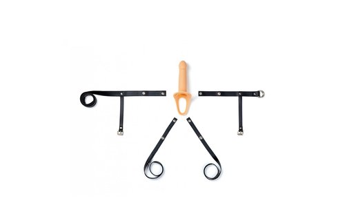 Hollow Strap-On Vibrating Harness | Adjustable & Rechargeable