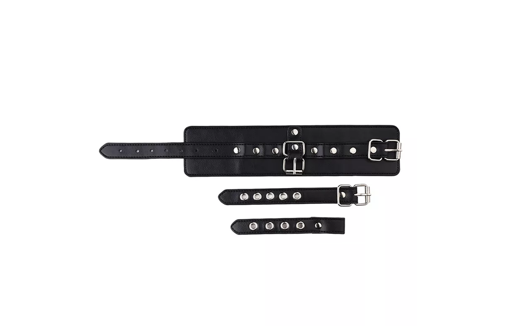 Single Handcuff & Thumb Lock made of PU leather – Hands rendered useless