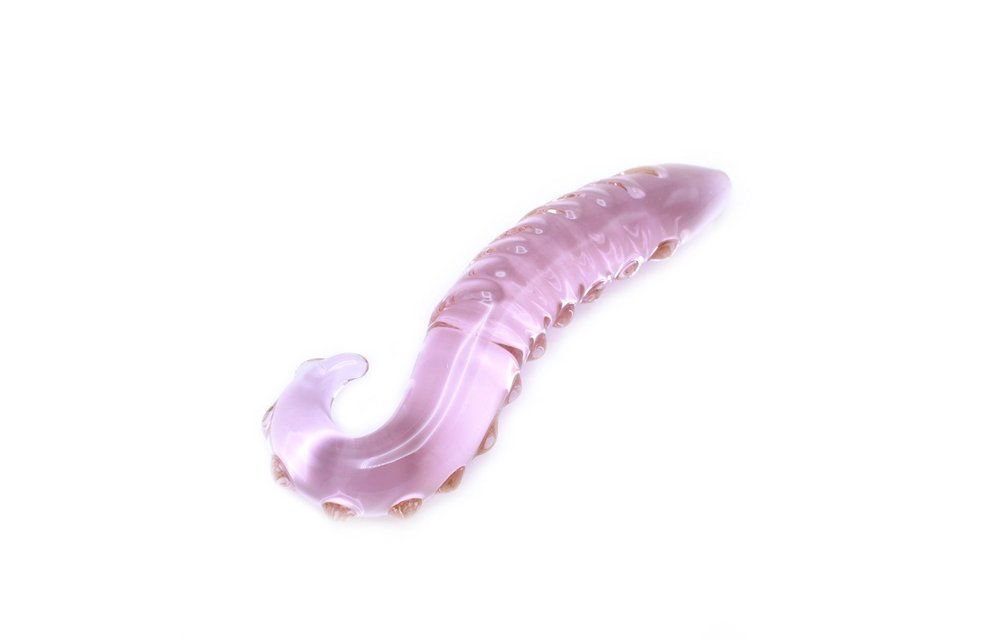 Glass Tentacle Dildo Pink 16 cm - Hot & Cold Sensations