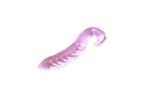 Glazen Dildo Tentakel Roze 16 cm - Hete & Koude Sensaties