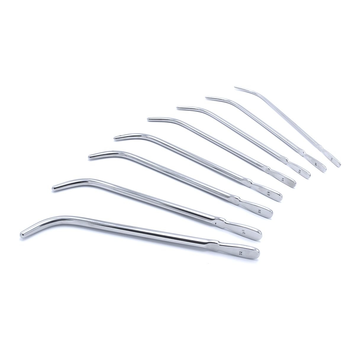 Van Buren Dilator Set Large | Stainless Steel Urethra Sounds