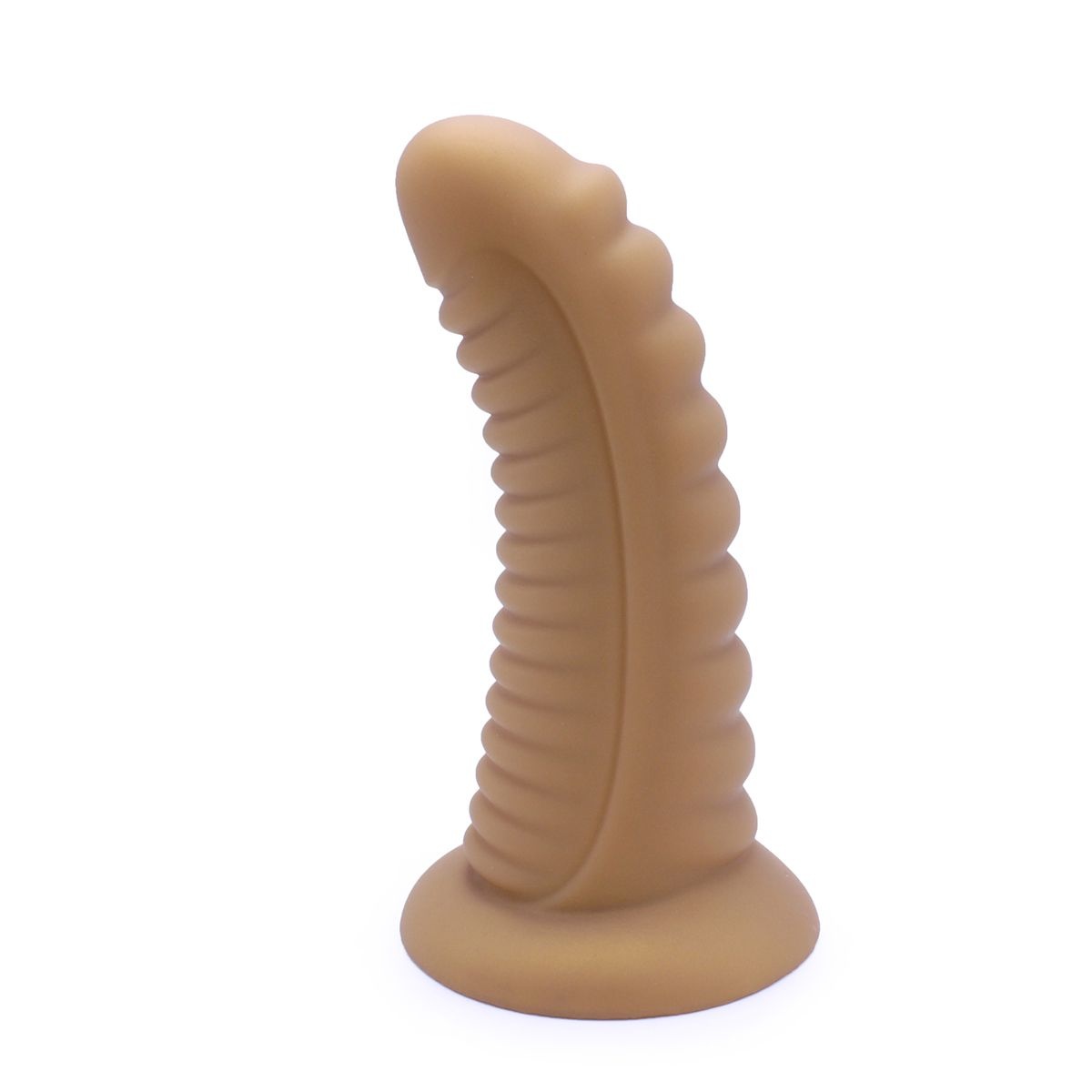 Dildo Geribbelde Penis Glanzend Goud 20-30 cm | Hoogwaardig