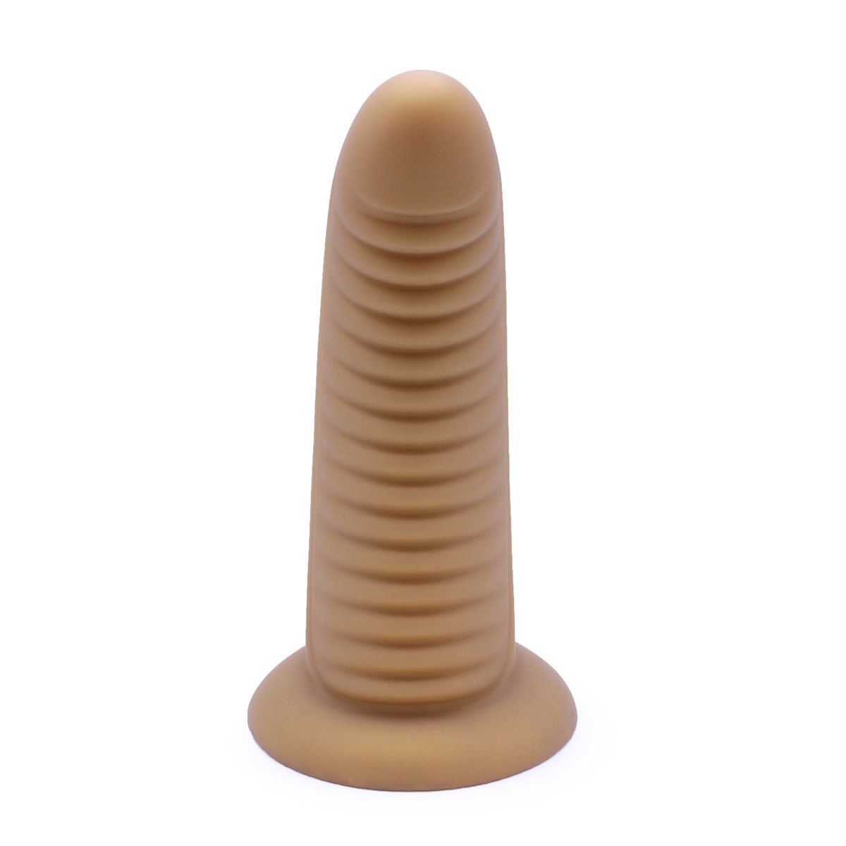 Dildo Ribbed Penis Shiny Gold 20-30 cm | High quality