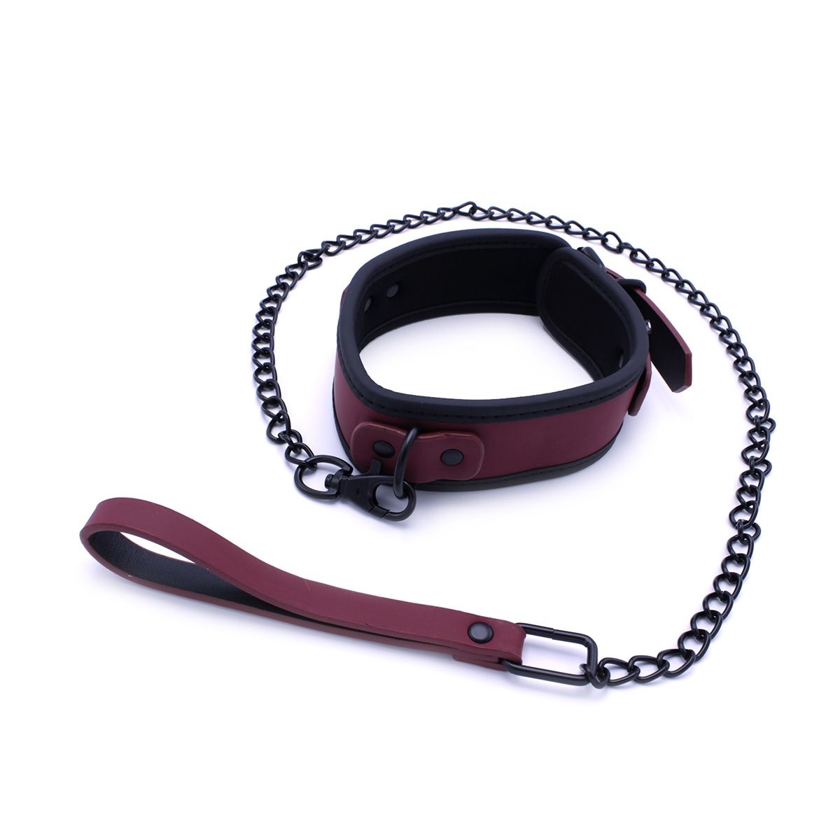Luxueuze Bordeauxrode Bondage Set met Complete BDSM Koffer