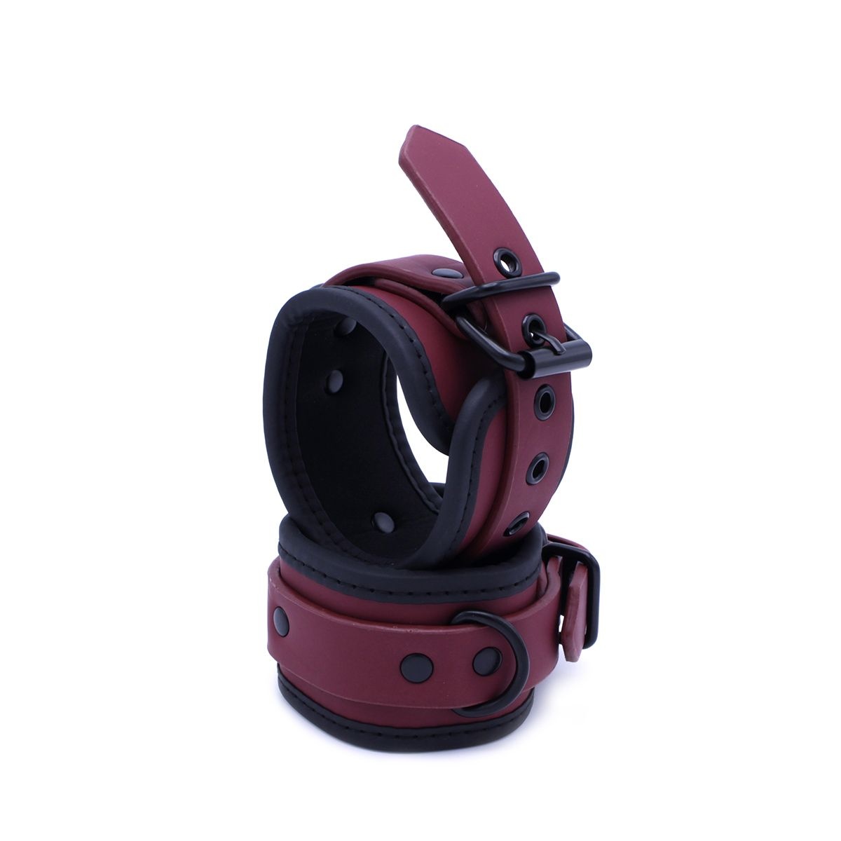 Luxurious Bordeaux Red Bondage Set with Complete BDSM Case