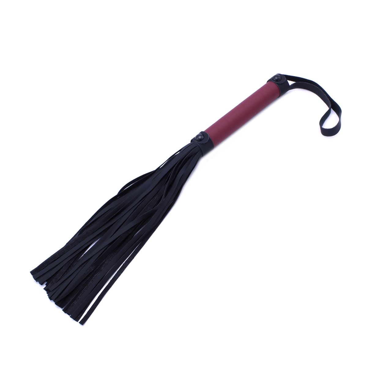 Luxuriöses bordeauxrotes Bondage-Set mit komplettem BDSM-Koffer