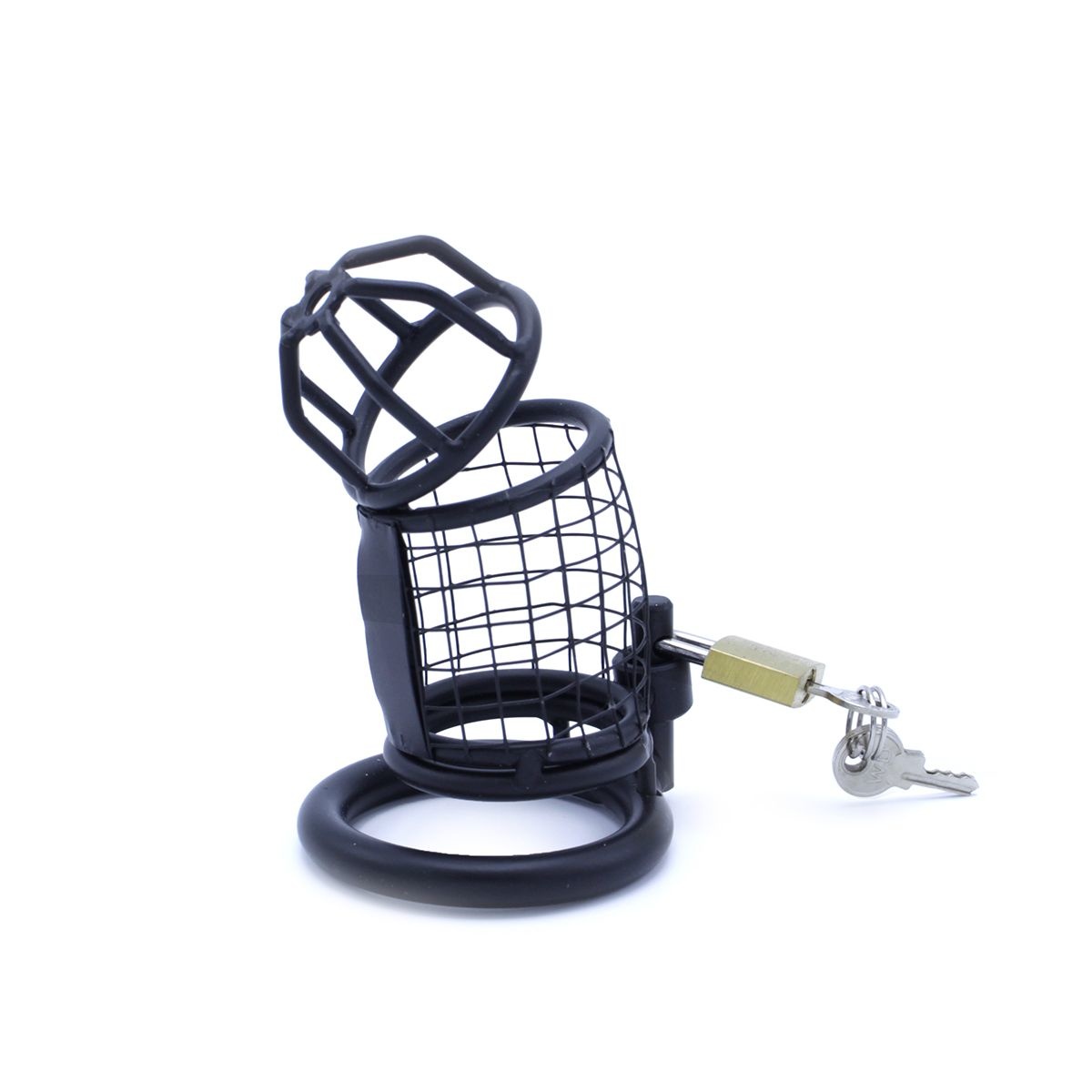 Black Squares Chastity Cage - Safe & Comfortable
