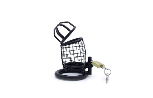 Black Squares Chastity Cage - Safe & Comfortable
