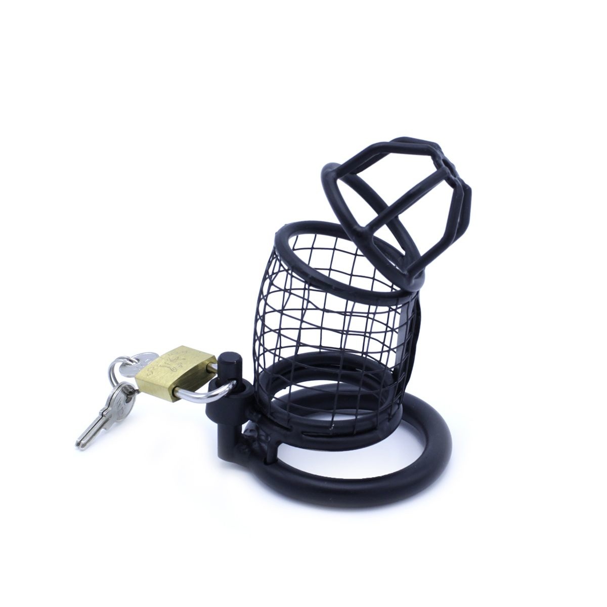 Black Squares Chastity Cage - Safe & Comfortable