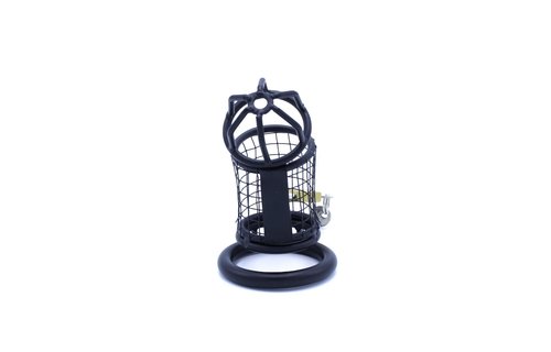 Chastity Cage Squares Black