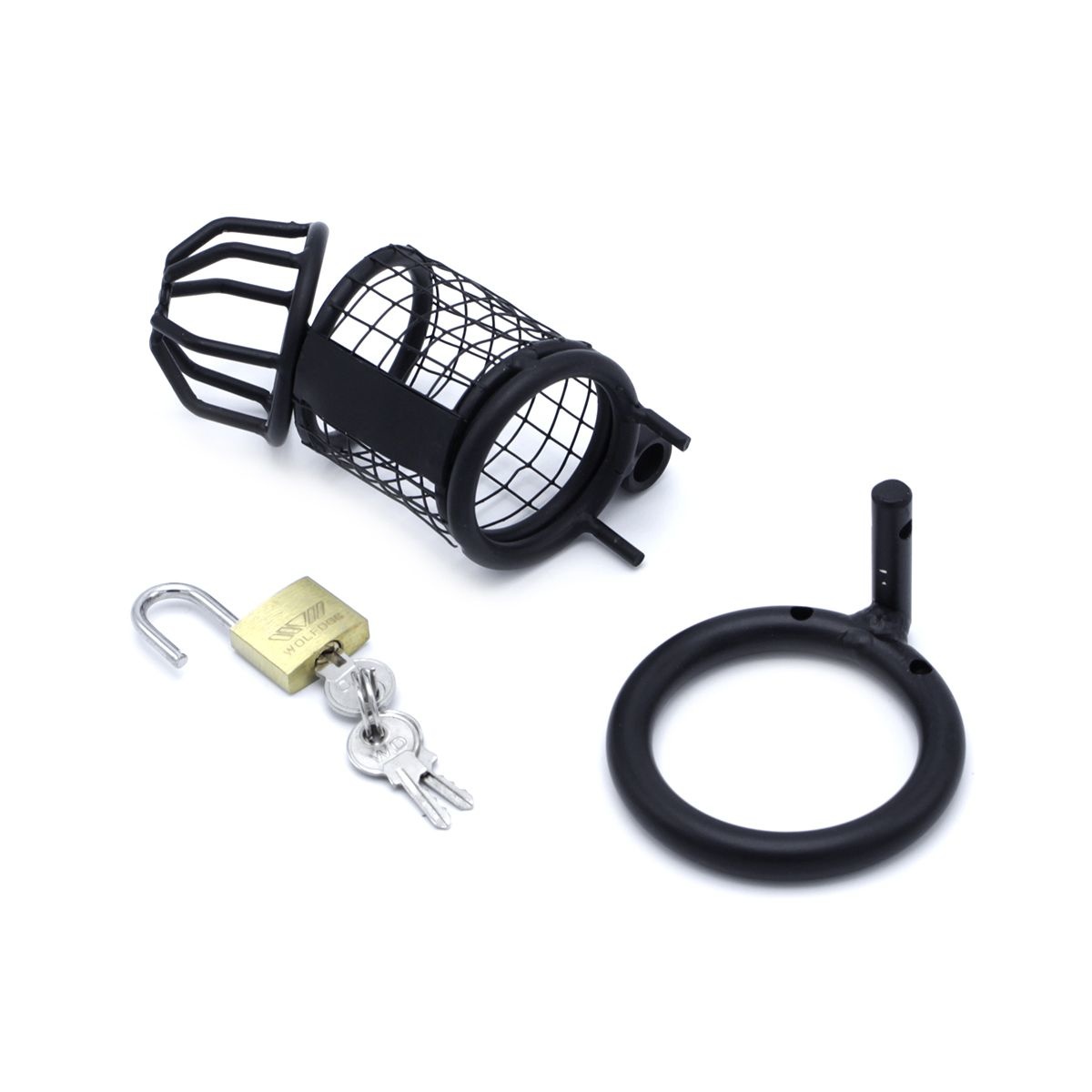 Black Squares Chastity Cage - Safe & Comfortable