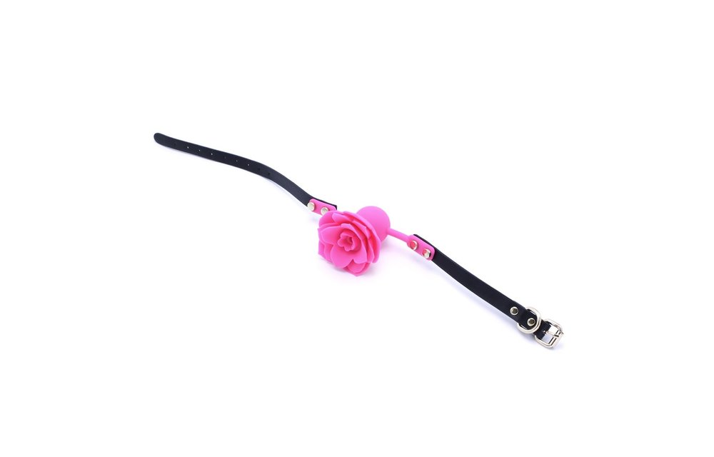 Silicone Rose Gag adjustable | Vegan PVC straps