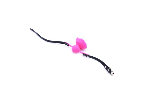 Gag With Rose Silicone