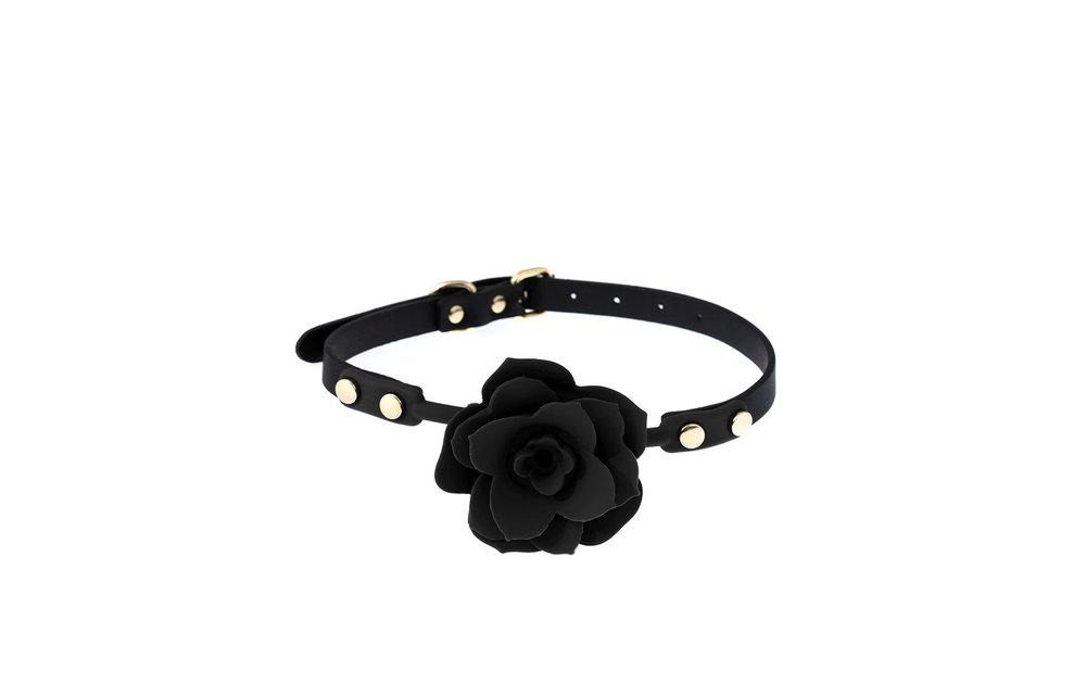 Gag With Rose Silicone