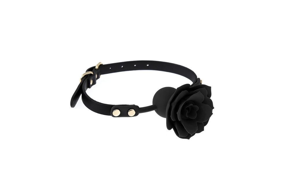 Gag With Rose Silicone