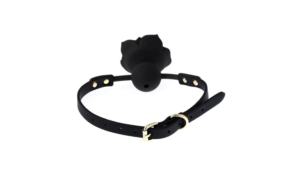 Silicone Rose Gag adjustable | Vegan PVC straps