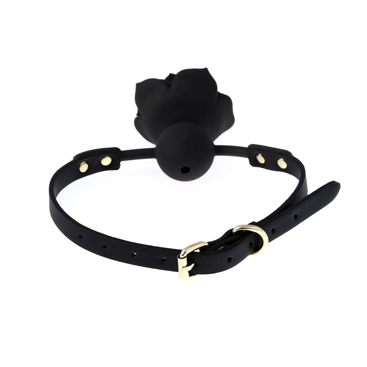 Silicone Rose Gag adjustable | Vegan PVC straps