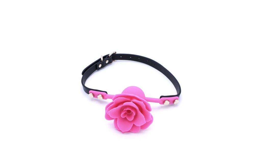 Gag With Rose Silicone
