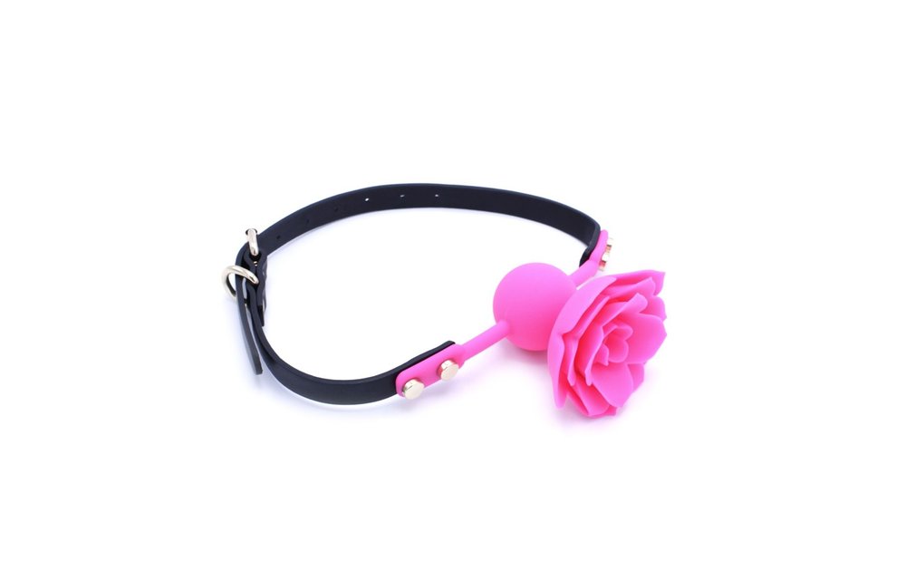 Gag With Rose Silicone