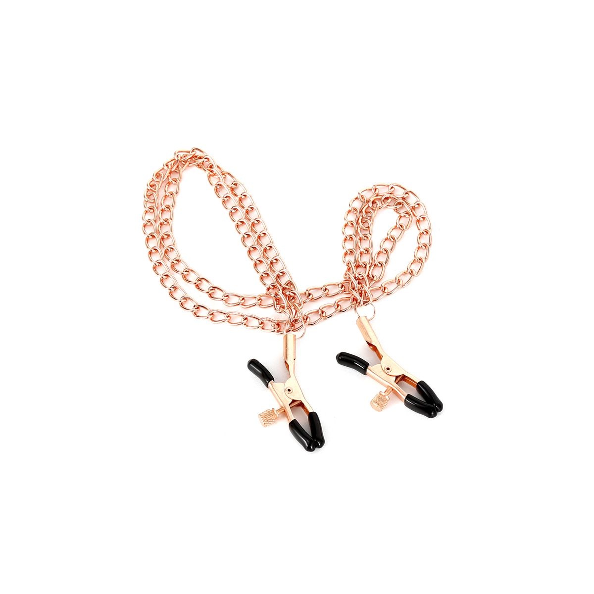 Nippelklammern Rose Gold Doppelketten
