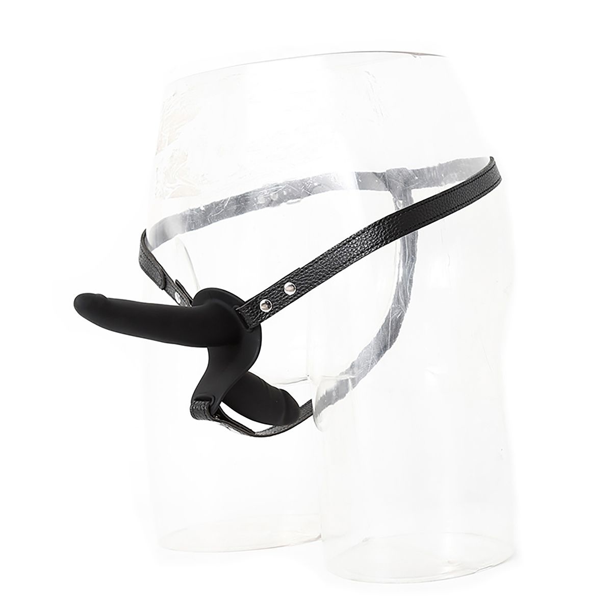 Double Penis Harness | Silicone Dildos & Vegan Leather Strap