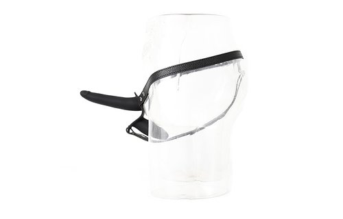 Dubbel Penis Harnas | Siliconen Dildo's & Vegan Leren Band