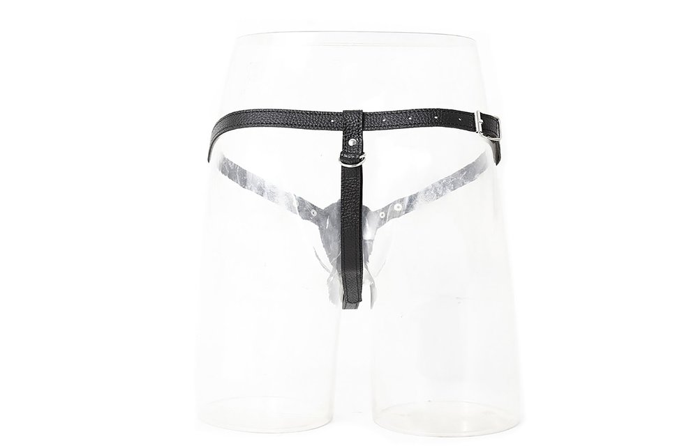 Double Penis Harness | Silicone Dildos & Vegan Leather Strap