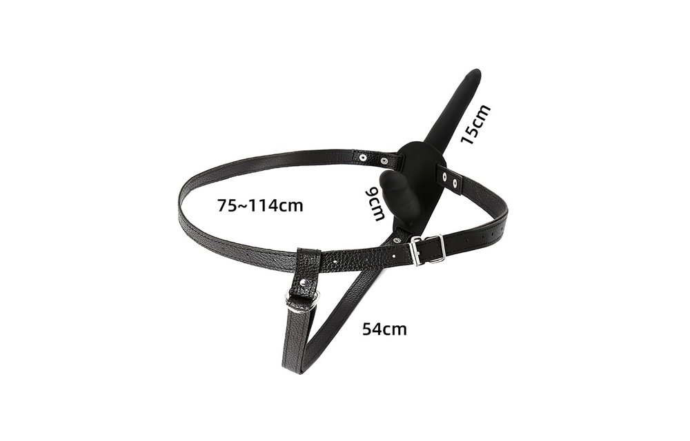 Double Penis Harness | Silicone Dildos & Vegan Leather Strap